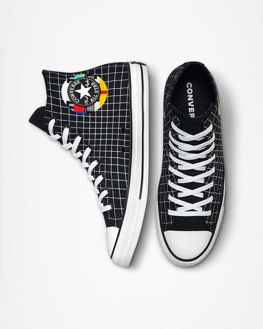 Tenisky Vysoke Converse Chuck Taylor All Star Color Grid Panske Biele Viacfarebný Hnede | SK GQMXH3